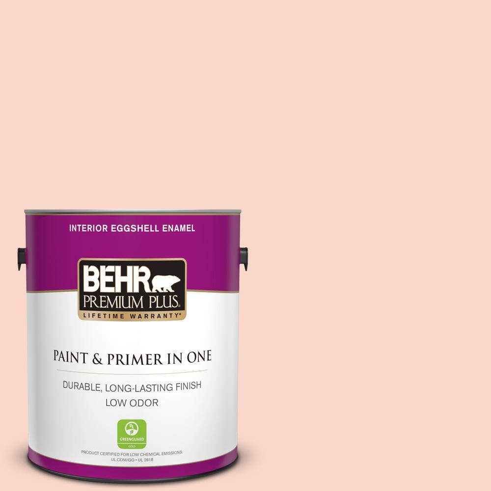 Behr Premium Plus 1 Gal 240c 2 Heavenly Song Eggshell Enamel Low Odor Interior Paint And Primer In One 5001 The Home Depot
