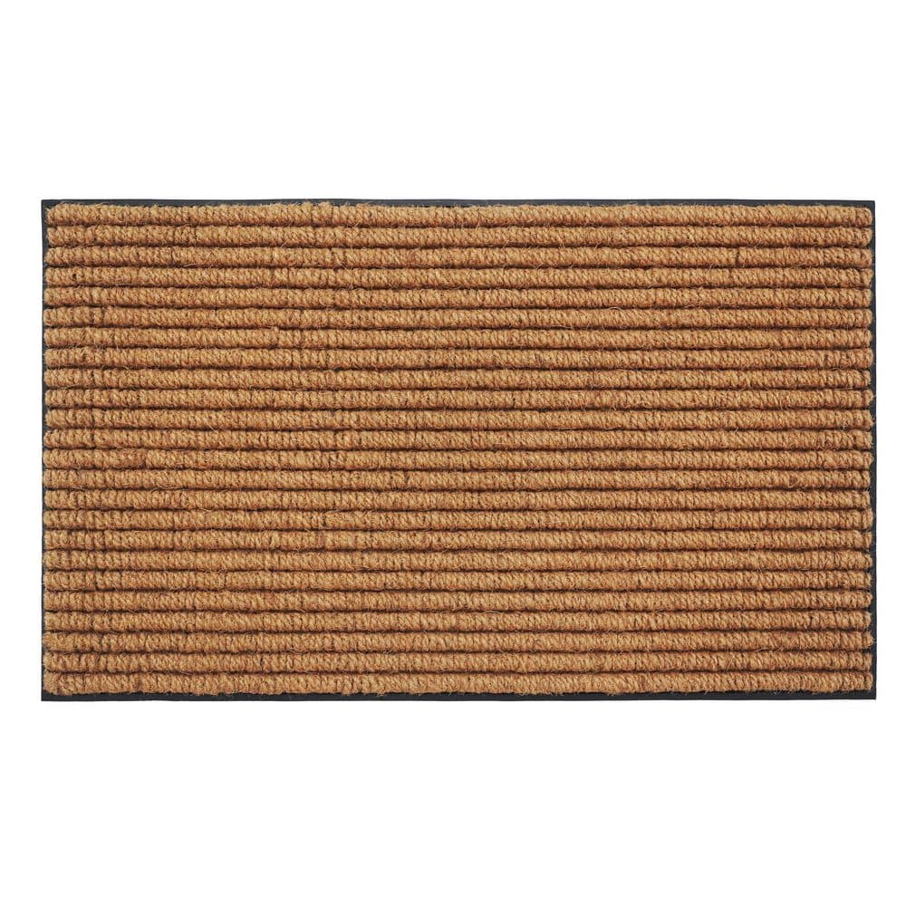 Rubber Tufted Coir 18 in. x 30 in. Indoor or Outdoor Multi Colored Doormat price history on PriceWatchPro