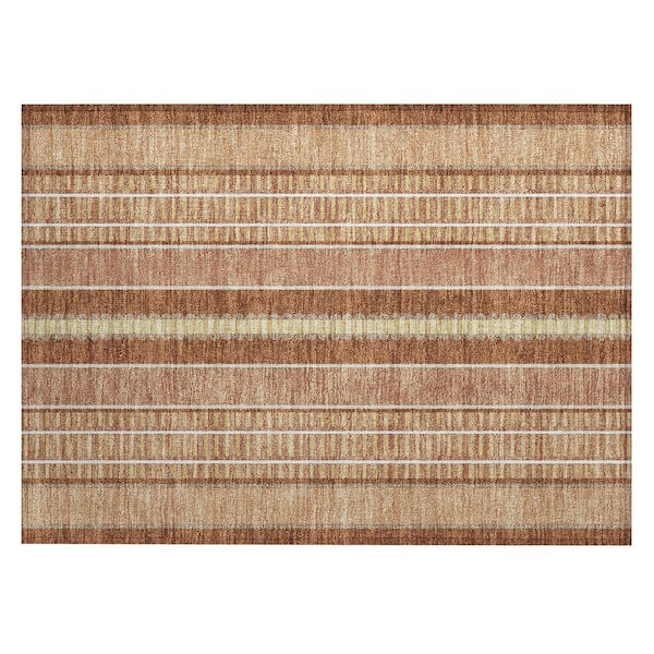 Chantille Machine Washable Indoor/Outdoor Abstract ACN2681 Paprika 2 ft. x 3 ft. Accent Rug