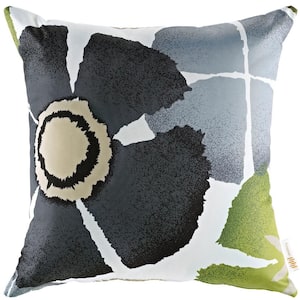 Square Outdoor Throw Pillow in Botanical
