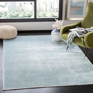 Dream Turquoise/Grey 5 ft. x 8 ft. Abstract Area Rug