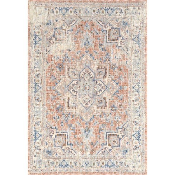 nuLOOM Avalie Pink 5 ft. x 8 ft. Persian Area Rug