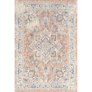 Avalie Traditional Persian Pink 7 ft. x 9 ft. Area Rug