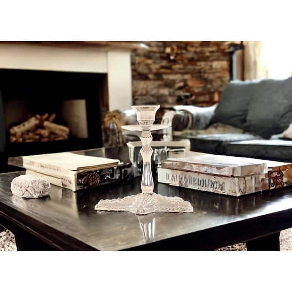 Silver Finish Star Fish Taper Candle Holder Silver Finish Star Fish Taper Candle Holder