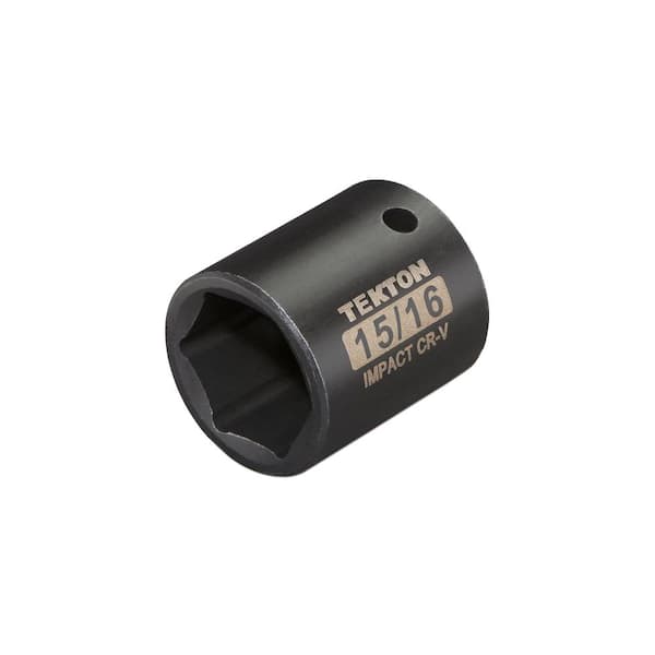 TEKTON 1/2 in. Drive 15/16 in. 6-Point Shallow Impact Socket