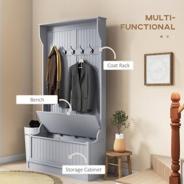 Hall Tree With Shoe Storage Bench – Free Woodworking