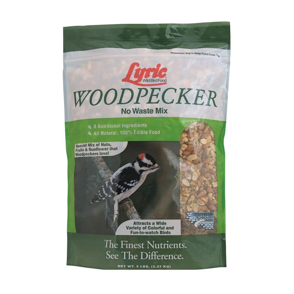 Lyric 5 lbs. Wild Bird Seed/Nut/Fruit No-Waste Mix for Woodpeckers