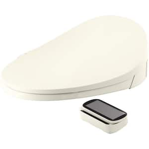 Purewash E750 Electric Bidet Seat for Elongated Toilets with Touchscreen Remote Control in Biscuit