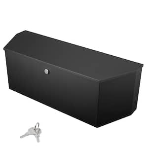 Trailer Tongue Box, Carbon Steel Truck Tool Box Chest, Heavy Duty Trailer Box Storage with Lock and Keys, Utility Tool