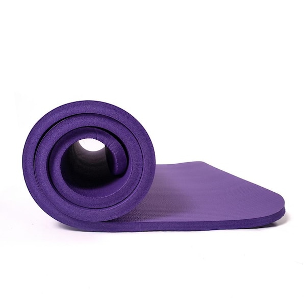 Pro Space Purple High Density Yoga Mat 72 in. L x 24 in. W x 0.6