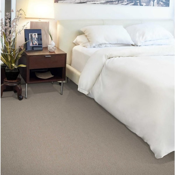Feather Color Sand Custom Area Rug with Pad