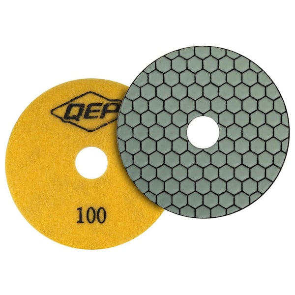 Xtreme 4 in. Dry Diamond Polishing Pad with 100 Grit for Ceramic, Porcelain, Engineered Stone, Concrete, Marble, Granite