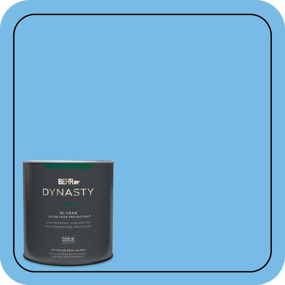 1 qt. #550B-4 Costa Rica Blue Semi-Gloss Enamel Exterior Stain-Blocking Paint & Primer price history on PriceWatchPro