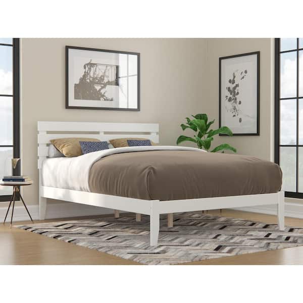 AFI Oxford Queen Bed with USB Turbo Charger in White
