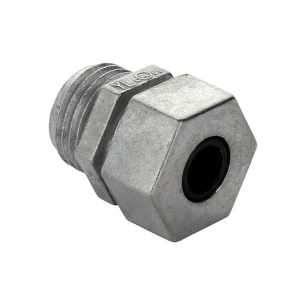 Conduit Fitting, Strain Relief Connector, 1/2-In.