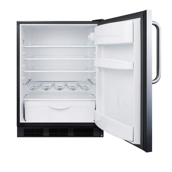 Summit Appliance 24 in. W 5.5 cu. ft. Mini Refrigerator in White without  Freezer FF61W - The Home Depot