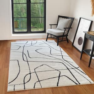 Mulan Ivory 2 ft. x 3 ft. Moroccan Area Rug