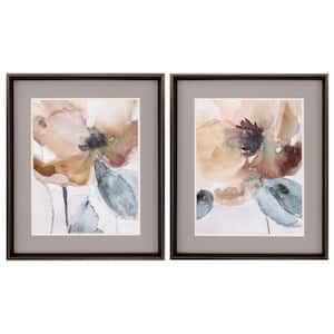 COPY 0 "Watercolor Poppy S/2" Framed Floral Nature Wall Art Print 27 in. x 23 in. .