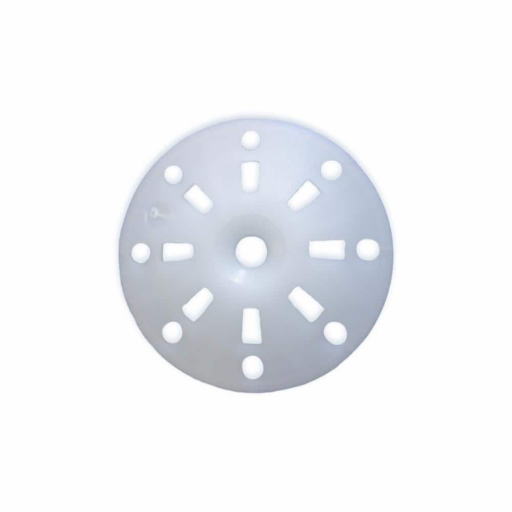 8 X 1 Styrofoam Disc White Pkg/6