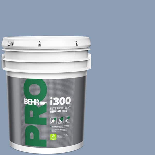 BEHR PRO 5 gal. #PPU15-10 China Silk Semi-Gloss Interior Paint