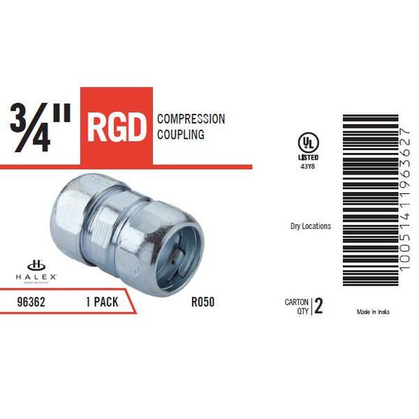10 Pack Tectran #62-4 1/4" Tube Union Compression Fittings – Air Line Connectors