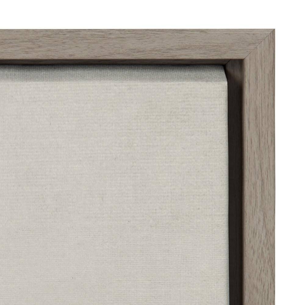 Gray Framed Canvas with Emerson Quote for Nursery