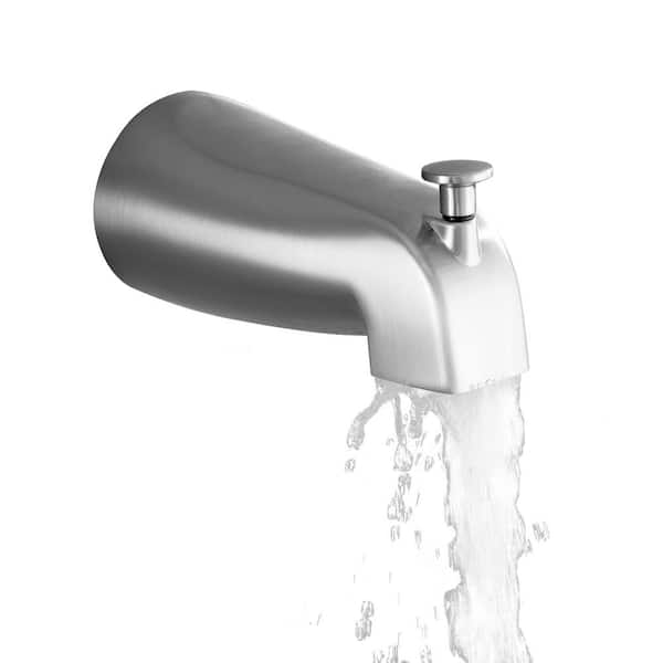 5.5 in. Tub Spout with Standard NPT 1/2 in. Connection in Brushed Nickel