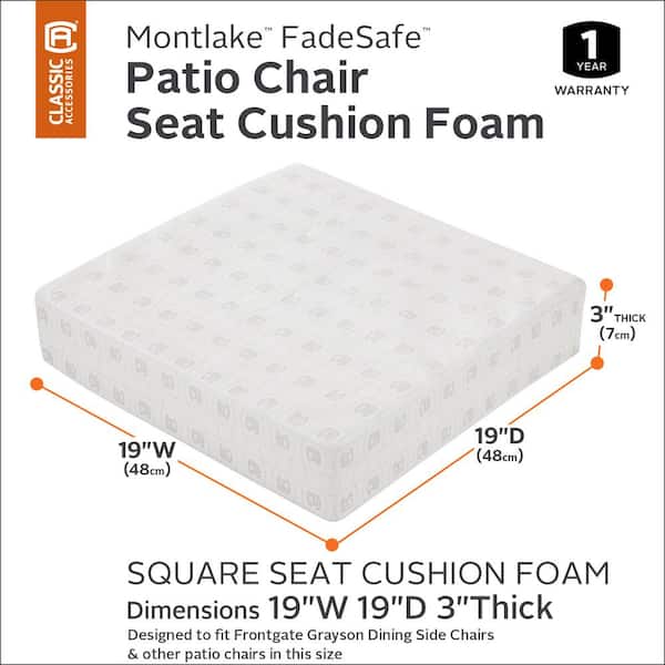 30x30x2 Fiber Foam Cushion  Patio & Marine Cushion Alternative