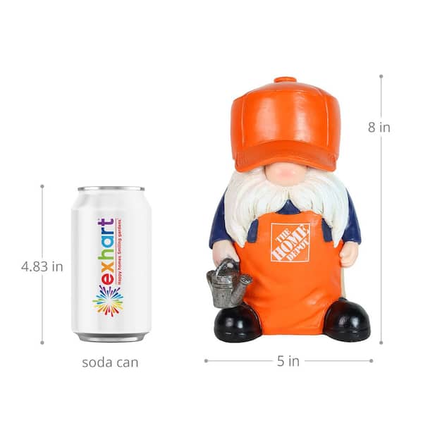 Exhart Solar Home Depot with Trucker Hat and Watering Can
