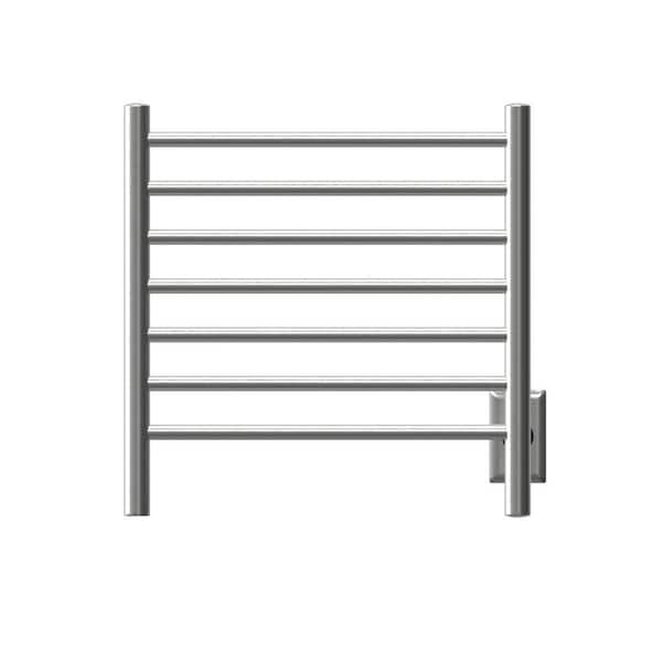 Amba Radiant Small 7-Bar Combo Plug-in and Hardwired Electric Towel Warmer in Brushed Stainless Steel
