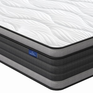 Euro Top Series Full Medium Firm Ergonomic Design Memory Foam Pocket Spring 12 in. Mattress