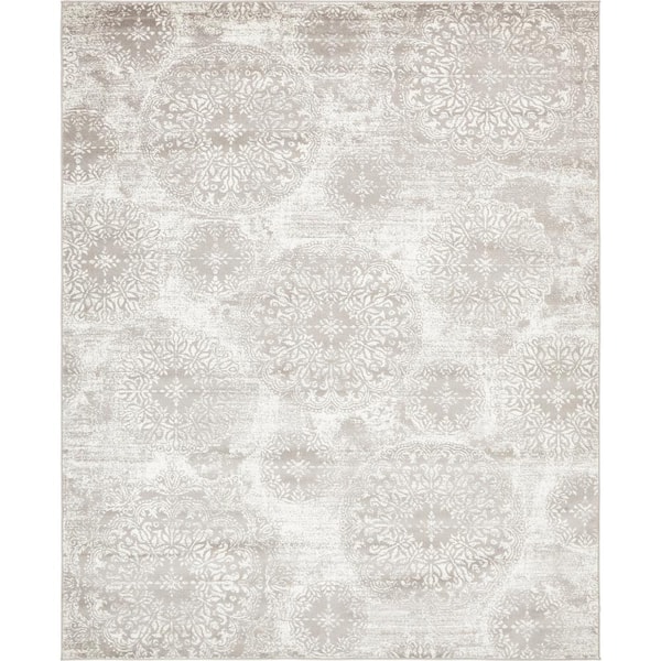 Unique Loom Sofia Grand Light Gray 8' 0 x 10' 0 Area Rug