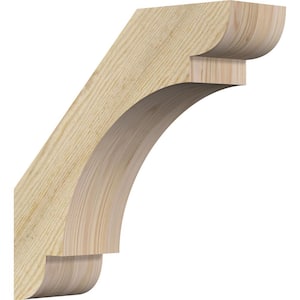 4''W x 14''D x 14''H Olympic Rough Sawn Knee Brace, Douglas Fir