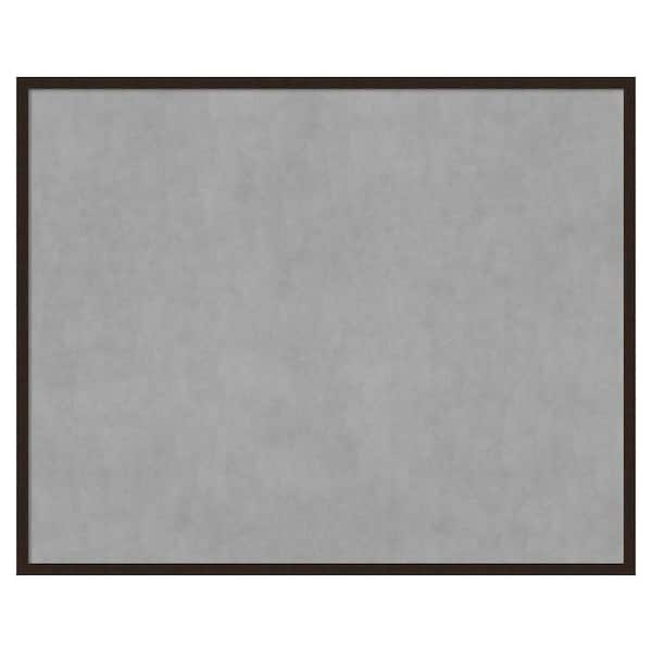 Amanti Art Carlisle Espresso Narrow 41 in. x 33 in. Framed Magnetic Board