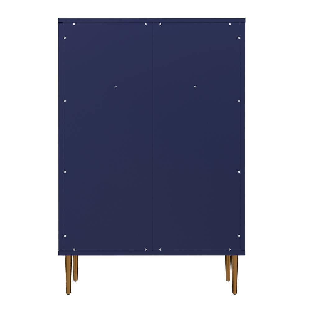 46.63 in. H x 31.5 in. W 3-Tier Blue Wood Shoe Storage Cabinet price history on PriceWatchPro