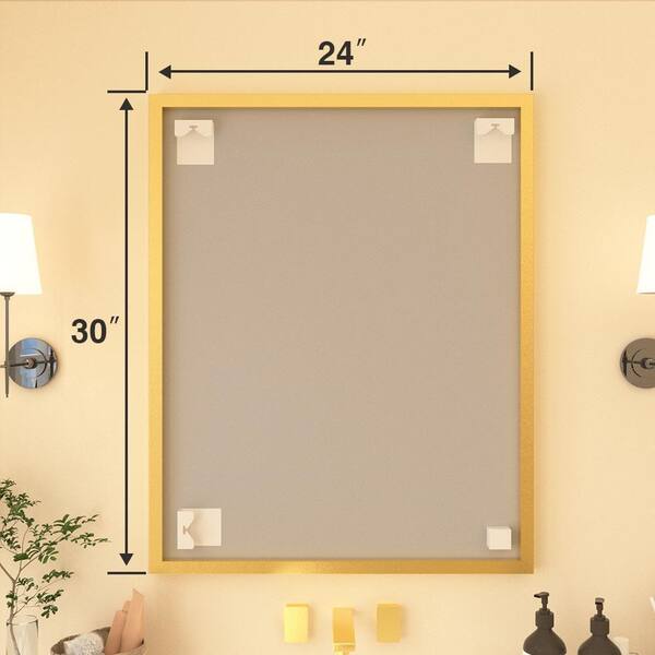 Sylanor Tsuki 24 in. W x 30 in. H Rectangular Aluminum Framed Wall
