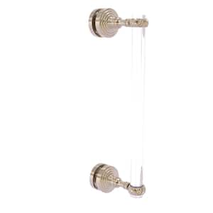 Pacific Grove Collection 12 Inch Single Side Shower Door Pull with Twisted Accents in Antique Pewter