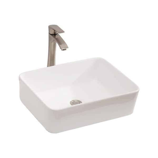 Matrix Decor Rectangle Bathroom Vessel Sink In White With Faucet Lmp18001 Ss The Home Depot - Bathroom Vessel Sinks Home Depot Matrix Decor Rectangle Bathroom Vessel Sink In White With Faucet Lmp18001 Ss The Home Depot - Bathroom Vessel Sinks Home Depot
