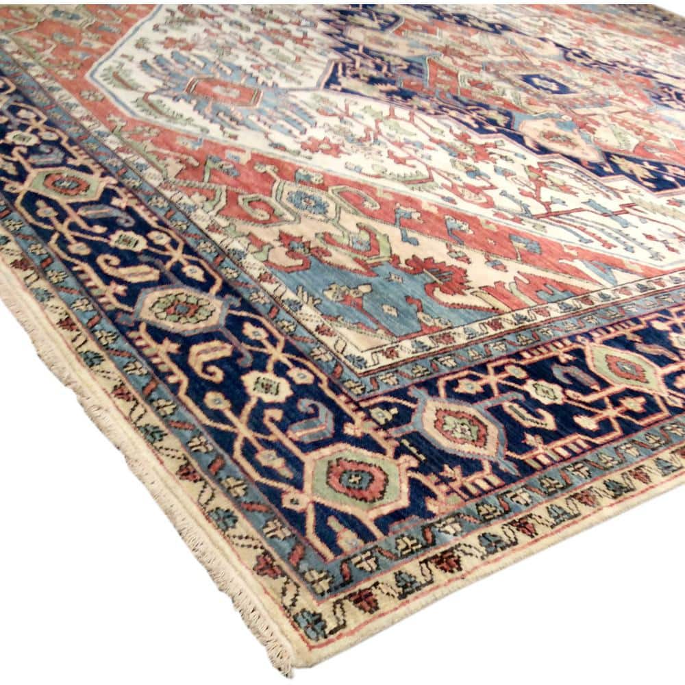 Serapi Rust Hand-Knotted Wool Runner Rug 2'11" x 24'2"