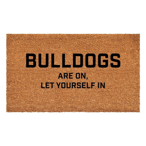 Calloway Mills Bulldogs are on let yourself in Doormat 17" x 29"