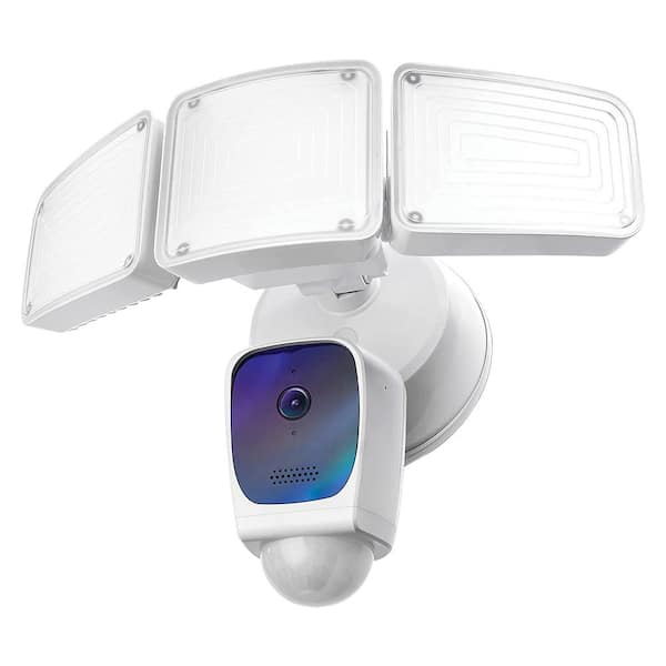 Security camera hot sale and floodlight