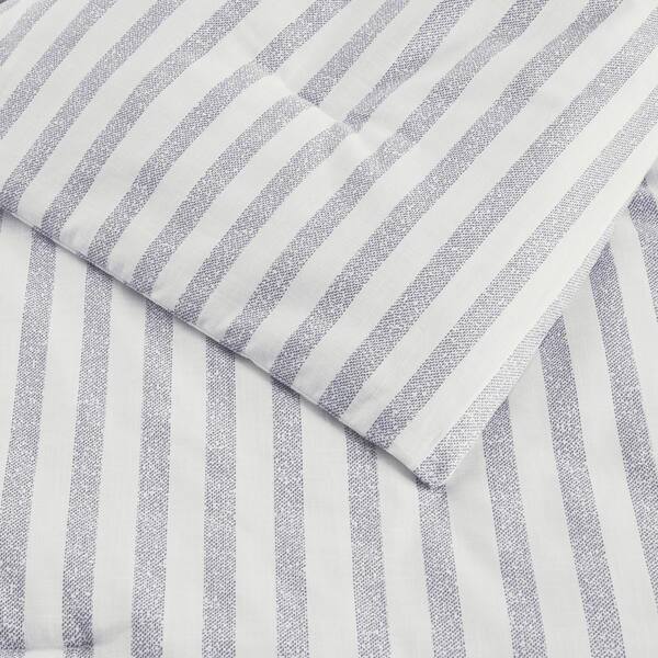 ComforTwill Sheet Set, White Stripe, Twin XL - Standard Textile Home