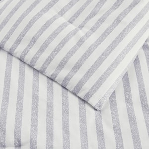 Maxine 3-Piece Printed Stripes Comforter Set