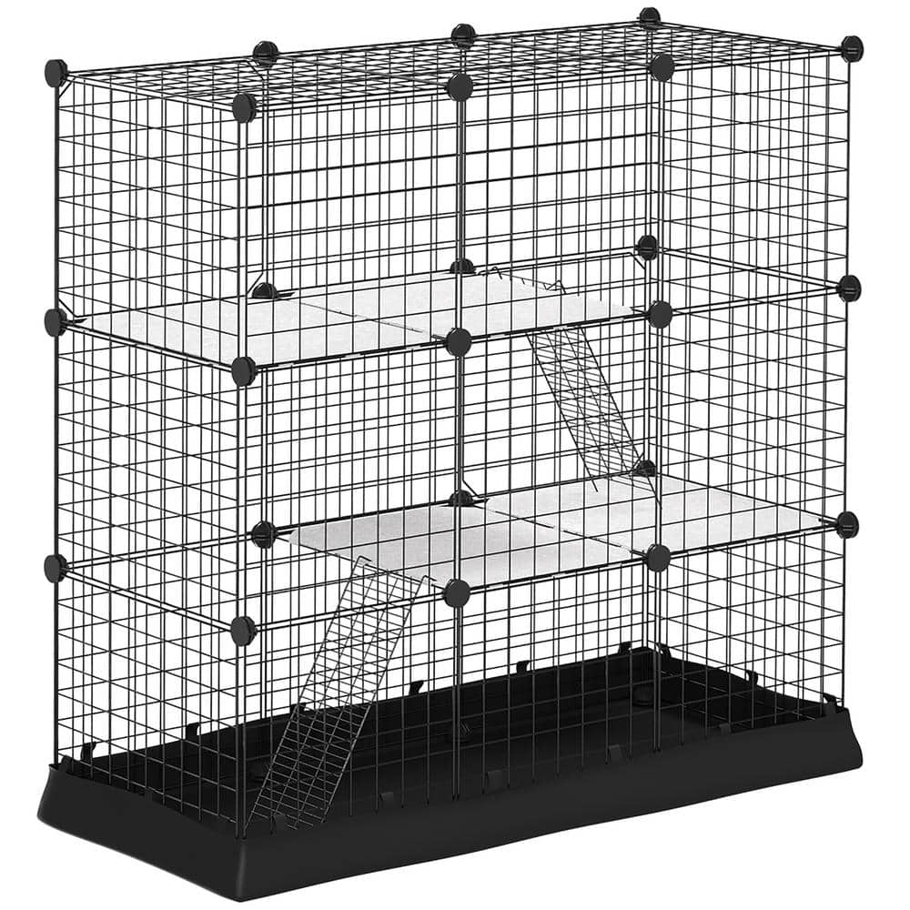 PawHut 31 Panels Pet Playpen with Waterresistant Cloth, Small Animal