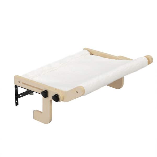 Unbranded Medium Wall-Mounted Wooden Cat Shelf