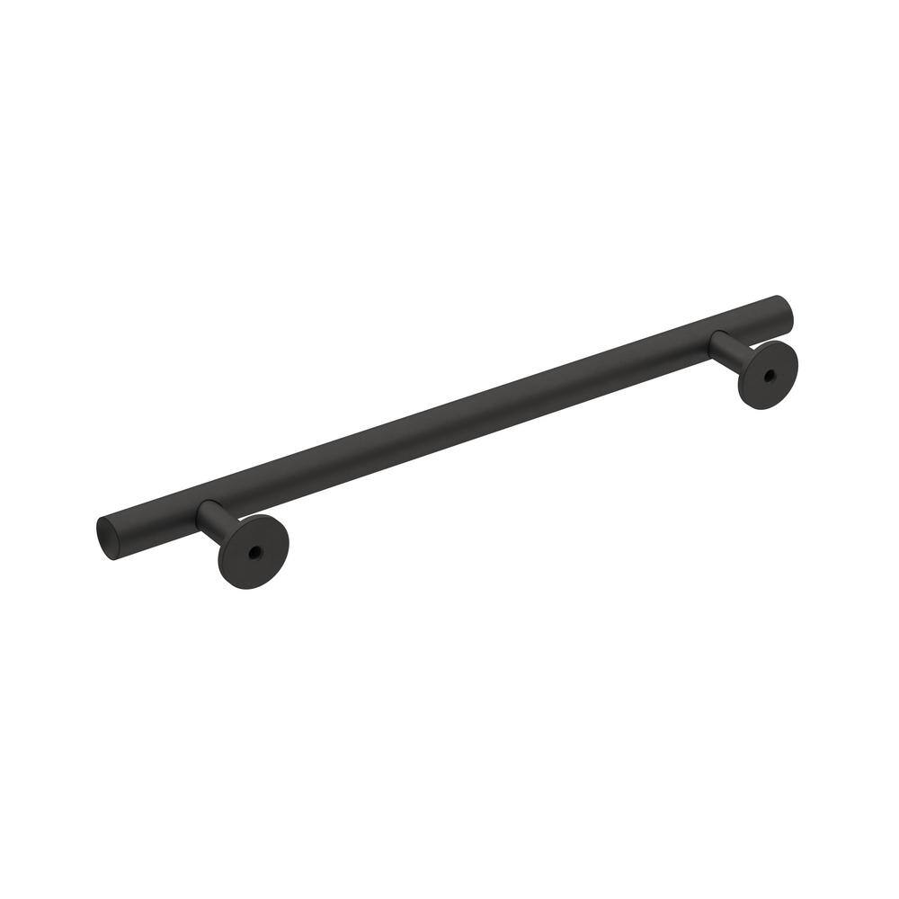 Matte Black 6-5/16 inch Center-to-Center Cylindrical Bar Cabinet Pull