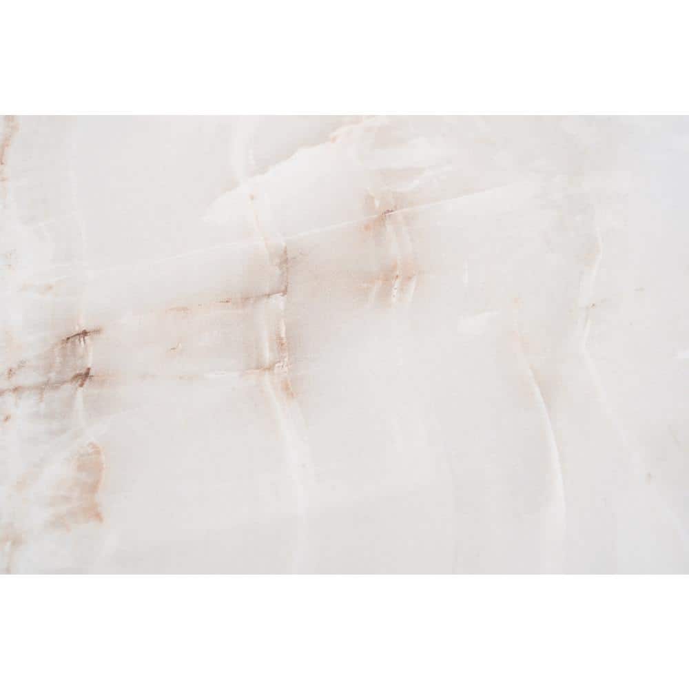 Essential 12" x 24" Polished Beige Porcelain Wall Tile