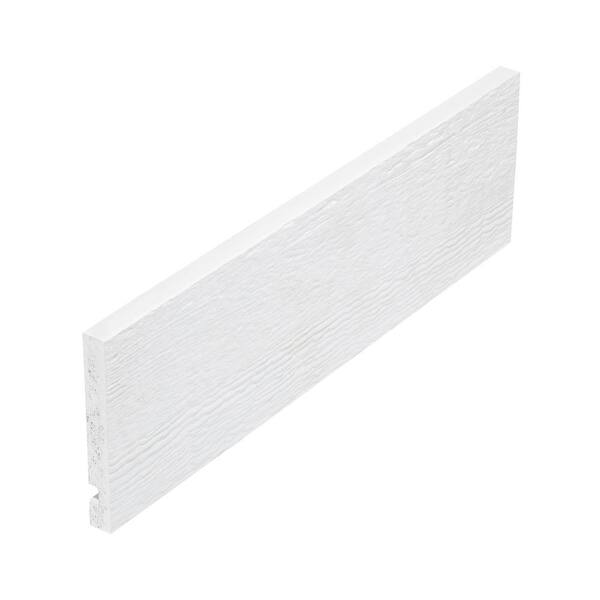 DIAMOND KOTE Fascia 4/4 in. x 6 in. x 16 ft. White Woodgrain Composite ...