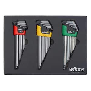 Wiha 1000-Volt Insulated SAE Hex L-Key Set (8-Piece) 13690 - The