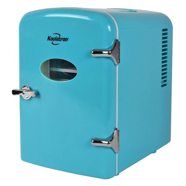 Koolatron 0 14 Cu Ft Retro Portable Mini Fridge Cooler In Green Without Freezer Krt04 G The Home Depot Koolatron 0 14 Cu Ft Retro Portable Mini Fridge Cooler In Green Without Freezer Krt04 G The Home Depot